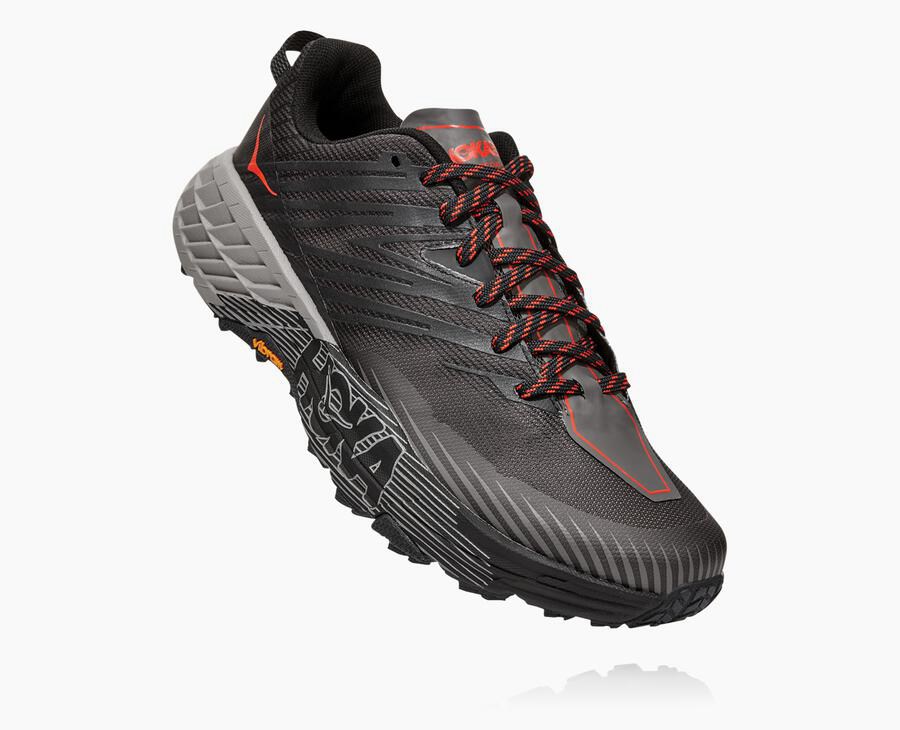 Hoka One One Trail Schoenen Heren - Speedgoat 4 - Zwart - BE7142360